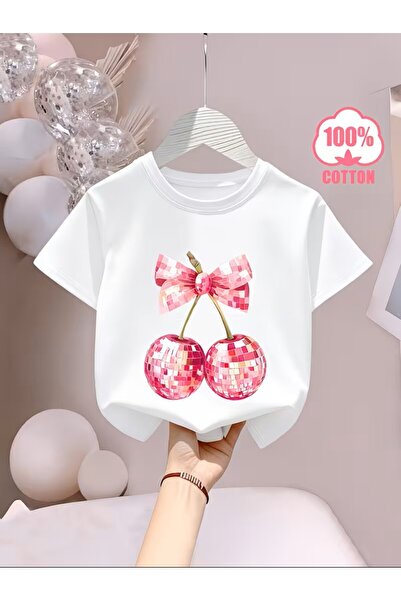 oneagılyazı Eğlenceli ve Sevimli Karikatür Kiraz" Yazılı/Karikatür Baskılı, K...