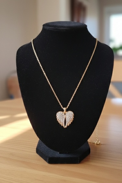 stainles steel Çelik açılan kanat kolye