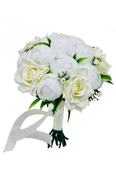 Eventissimi Floral arrangement, 22 cm, ceramic vase, white