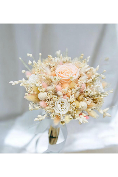 Eventissimi Buchet personalizabil cu trandafiri criogenatI si flori naturale ...