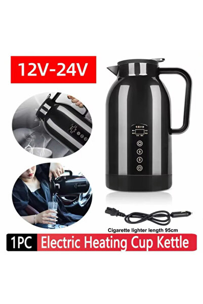 Generic Electric Heating Kettle, 12V-24V Car Cable Kettle, BlacK , Portable T...