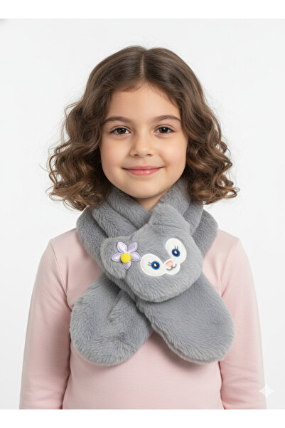 synshop Linabell Cute Fox Lina Bell Eșarfă pufoasă de pluș Guler pentru gât C...