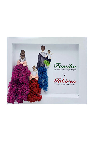 Eventissimi Aranjament floral, 24 cm, licheni stabilizați, vas ceramic, multi...