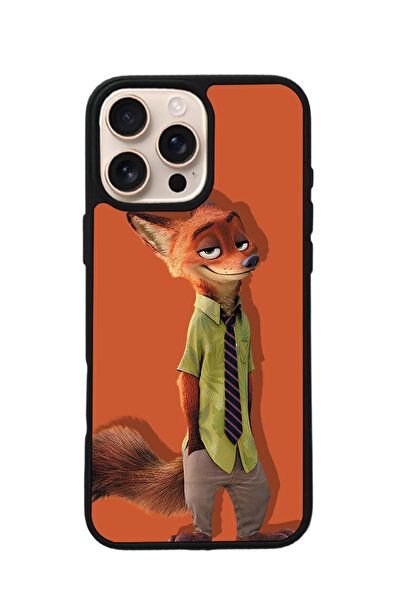 BGAKSESUAR iPhone 16 Pro Max Uyumlu Zootropolis Tasarımlı Glossy Premium Kılıf