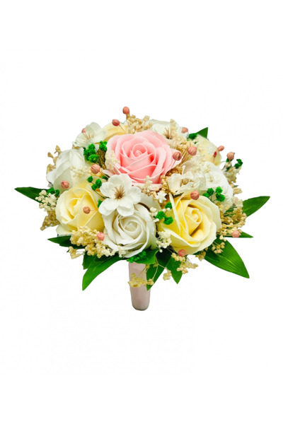 Eventissimi Buchet mic personalizabil cu trandafiri, floarea miresei si cires...