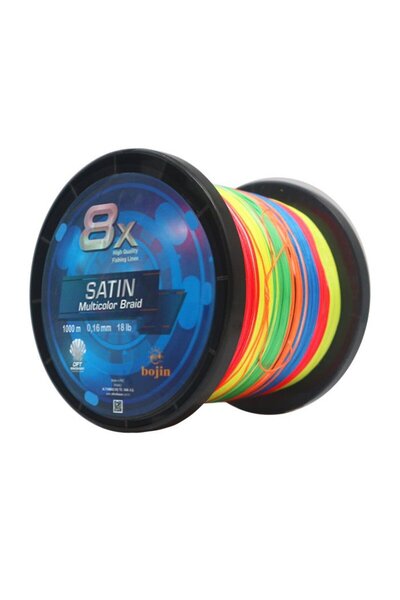 DFT Discovery Bojin 8X Satin Multicolor 0.16MM İp Misina 100Mt Bobin