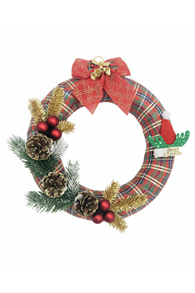 Eventissimi Coronita craciun Eventissimi, 30 cm, Multicolora