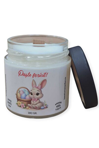 kasa Lumanarilor Lumanare Parfumata din ceara de soia, Paste ,Handmade, 180 gr