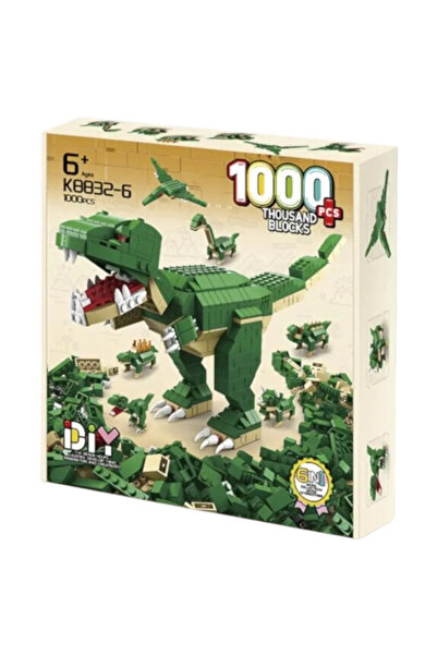 Creative World Toys Set de construcție 6 în 1 Dinozauri 1000 de piese, pentru...