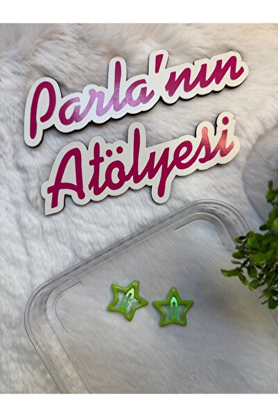 SOFT 2-пара нічних блискучих зірочок у вигляді корейської застібки-кнопки