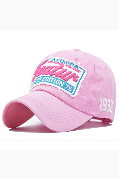 Giraffe Yıkamalı Eskitme Görünümlü Retro Pamuklu Siyah Beyzbol Cap Şapka