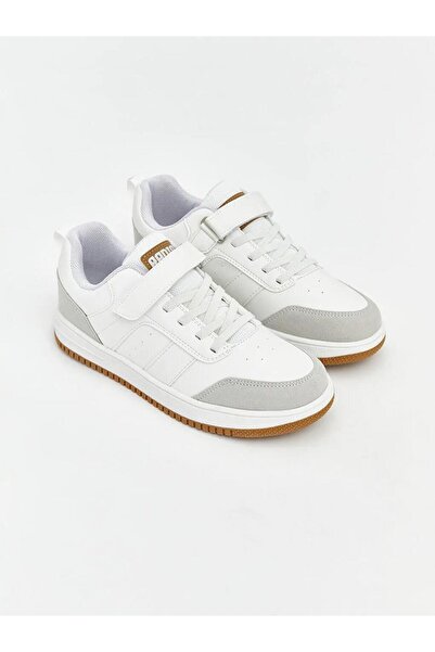 LC Waikiki Lace-Up and Velcro Boys' Sneakers (S6)