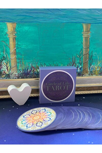 Galaksi Dükkanı Circle Of Life Tarot Destesi/Daire Kesim Tarot Kartları -10cm...