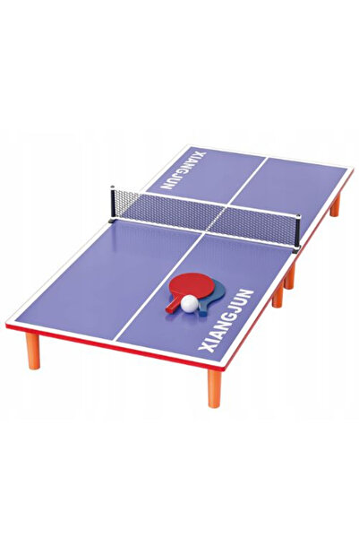 Creative World Toys Masă de ping-pong mobilă din lemn pentru copii - set cu p...