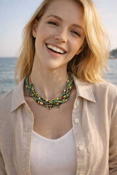 cleopatra takı aksesuar Demeter Nature Breeze Bohemian Hippie Women's Necklace