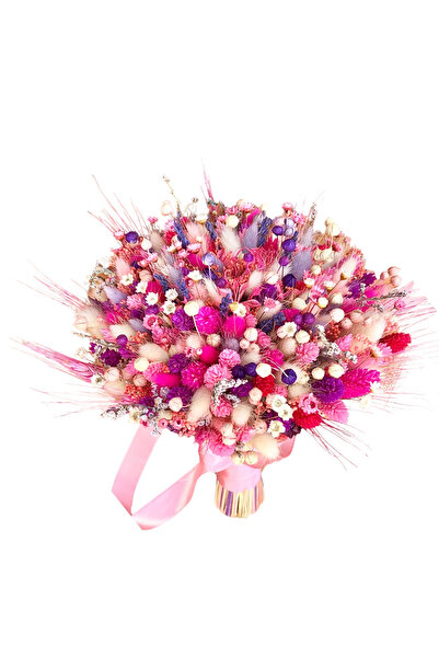 Eventissimi Buchet mare din flori naturale uscate (Roz)