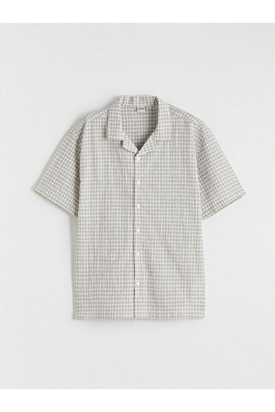 LC Waikiki Unique Products from Freezen Store I Checkered Embroidered Short S...