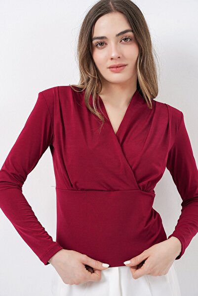 Hiccup Bdart V-Neck Flowy Blouse