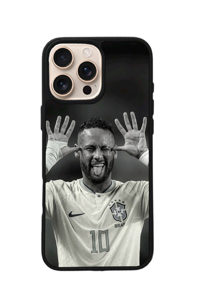 BGAKSESUAR iPhone 15 Pro Max Uyumlu Neymar Tasarımlı Glossy Premium Kılıf