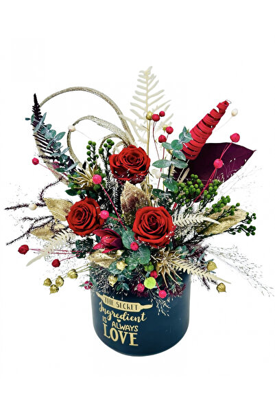 Eventissimi Aranjament floral cu trandafiri criogenati si plante criogenate (...