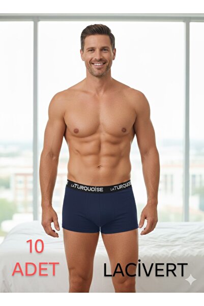 Turquoise 10 Pieces of Lycra Boxer