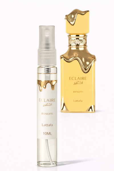 lattafa Eclaire Banoffi – Unisex Eau de Parfum 10 ml, Sweet Gourmand Aroma
