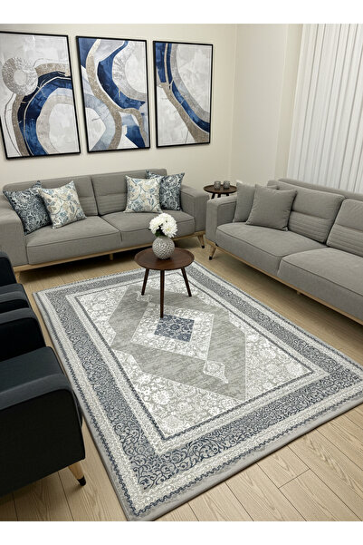 ALLGELSİN Polar Elastic Carpet Cover Soft Textured Washable Protector 4m2 (16...