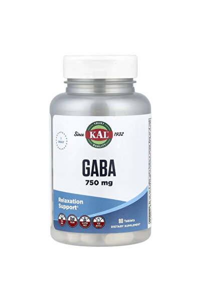 KAL , GABA Amino Acids Relaxation Support 750 mg 90 Tablets