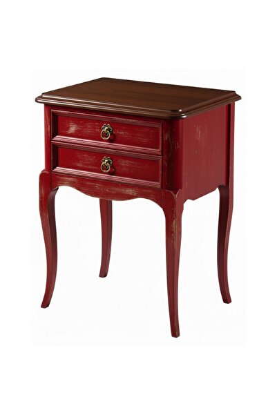 Masifart Timae Rustik Çift Çekmeceli Komodin