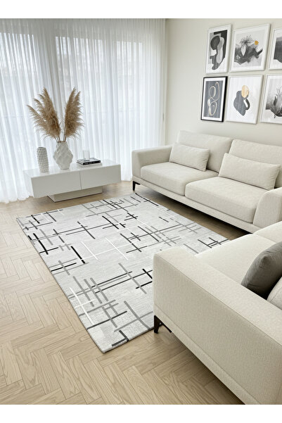 ALLGELSİN Polar Elastic Carpet Cover Soft Textured Washable Protector 4m2 (16...