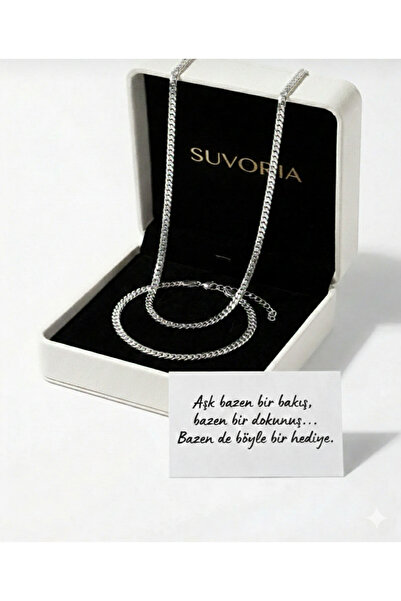 ACQUA BELLA Erkek İtalyan Çelik Kolye ve Bileklik Set 2'li 14 Şubat Sevgilile...