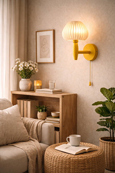 Limon 3D Desing Modern Wall Sconce |   Chain Keyed |   Bedroom & Living Room ...