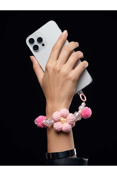 Beksy Accessory Telefon Tutucu ve Çanta Süsü Çiçek Tasarımlı Boncuk Bileklik ...