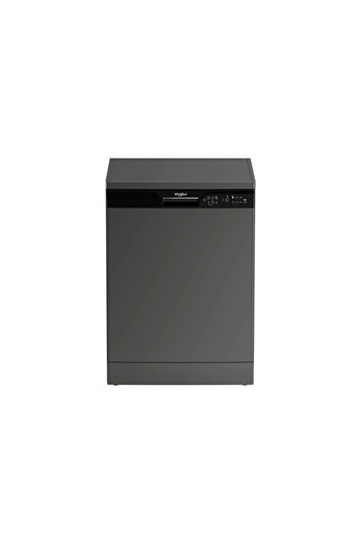 Whirlpool غسالة أطباق، 6 برامج، سعة 15 مكانًا للأطباق، 3 رفوف، عاكس حراري، رم...