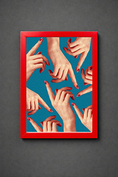 Koi Art Design Κόκκινο πλαίσιο, μονοκόμματος πίνακας ζωγραφικής υψηλής ποιότη...