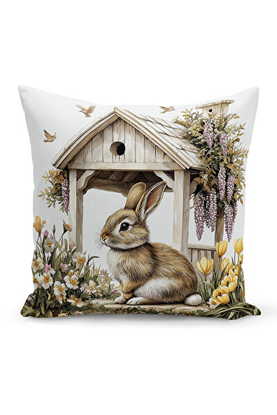 Bertille Home Ανοιξιάτικη Σειρά Κάλυμμα Μαξιλαριού Διπλής Όψης με Ψηφιακή Εκτ...