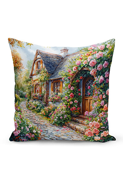 Bertille Home Spring Series Double-Sided Digital Printed Throw Pillow Cover (...