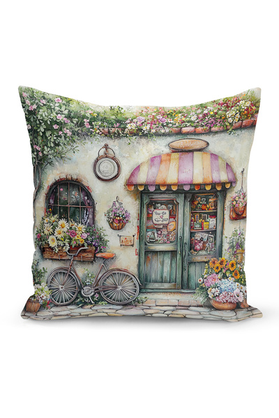 Bertille Home Spring Series Double-Sided Digital Printed Throw Pillow Cover (...