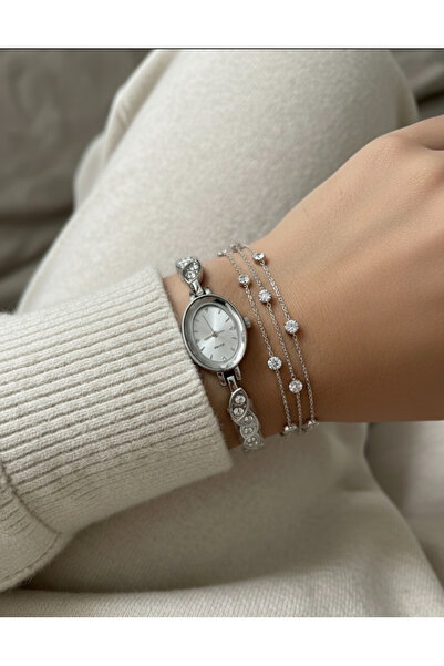 Coliseum Taşlı baget kol Saat