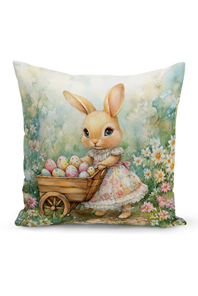 Bertille Home Husă de pernă cu imprimare digitală pe două fețe, seria Spring ...