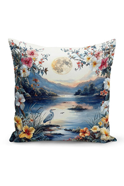Bertille Home Husă de pernă cu imprimare digitală pe două fețe, seria Spring ...