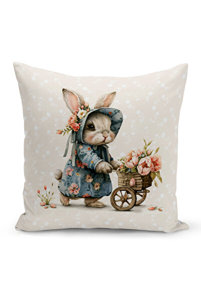 Bertille Home Husă de pernă cu imprimare digitală pe două fețe, seria Spring ...