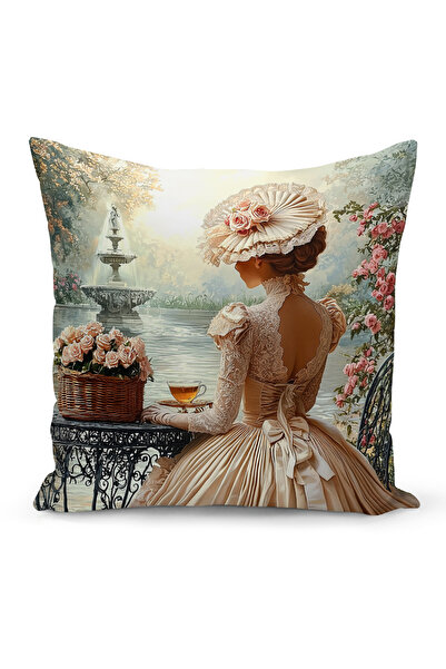 Bertille Home Husă de pernă cu imprimare digitală pe două fețe, seria Spring ...