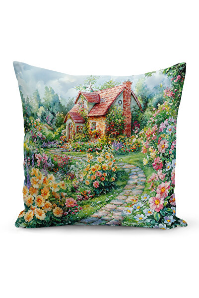 Bertille Home Spring Series Double-Sided Digital Printed Throw Pillow Cover (...