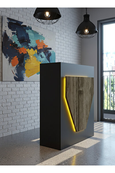 online fırsat mutlu ol mutlu kal Resital Ledli Karşılama Bankosu G-90 cm Ofis...