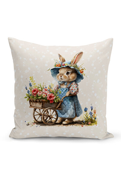 Bertille Home Husă de pernă cu imprimare digitală pe două fețe, seria Spring ...