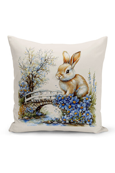 Bertille Home Husă de pernă cu imprimare digitală pe două fețe, seria Spring ...