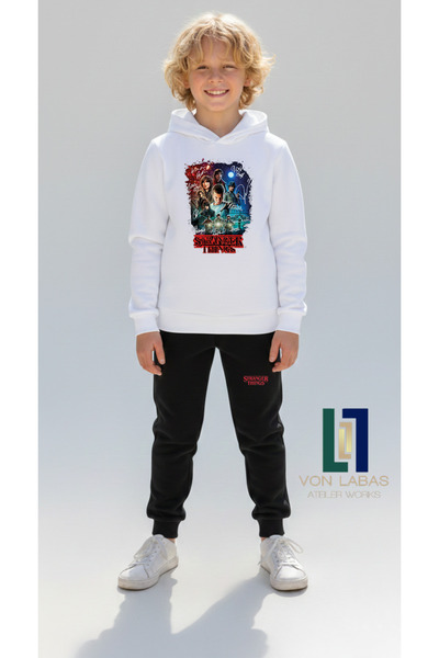 SVART WEAR Комплект детски суитчър и панталони Stranger Things Design - Компл...