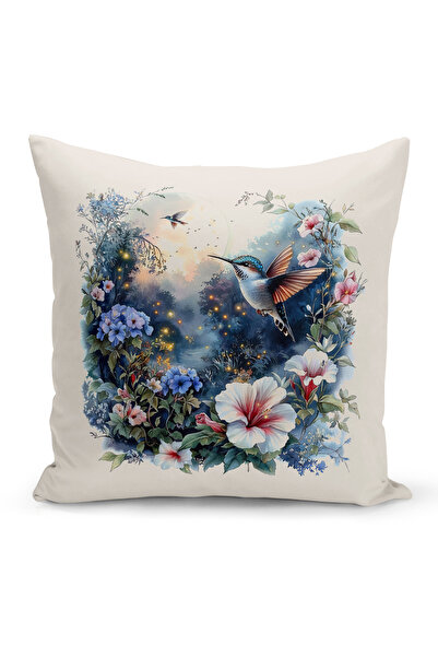 Bertille Home Ανοιξιάτικη Σειρά Κάλυμμα Μαξιλαριού Διπλής Όψης με Ψηφιακή Εκτ...