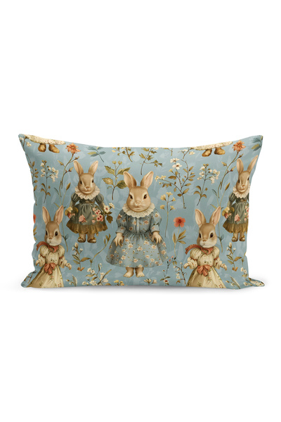 Bertille Home Ανοιξιάτικη Σειρά Κάλυμμα Μαξιλαριού Διπλής Όψης με Ψηφιακή Εκτ...